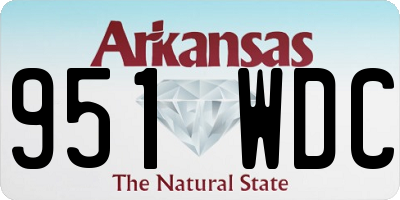 AR license plate 951WDC