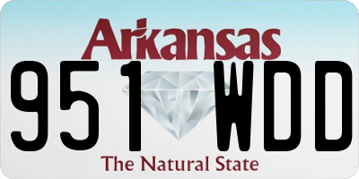 AR license plate 951WDD