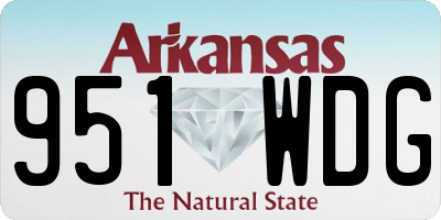 AR license plate 951WDG