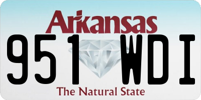 AR license plate 951WDI