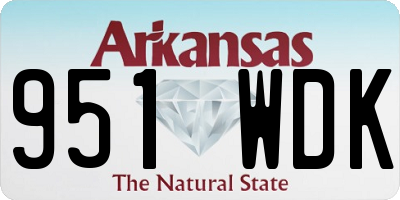 AR license plate 951WDK