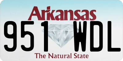 AR license plate 951WDL