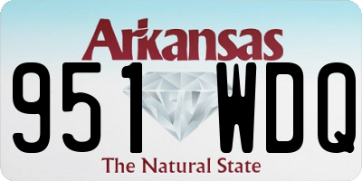 AR license plate 951WDQ