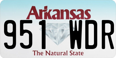 AR license plate 951WDR