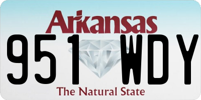 AR license plate 951WDY