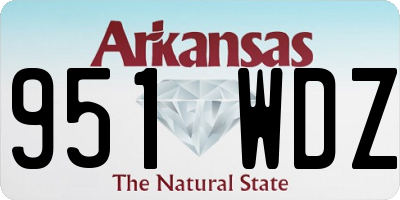 AR license plate 951WDZ