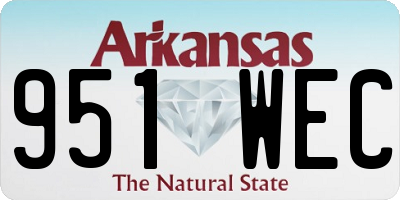 AR license plate 951WEC