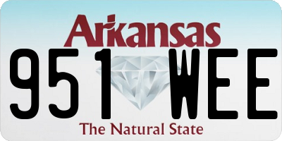 AR license plate 951WEE