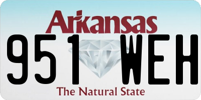 AR license plate 951WEH