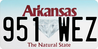 AR license plate 951WEZ
