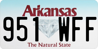 AR license plate 951WFF