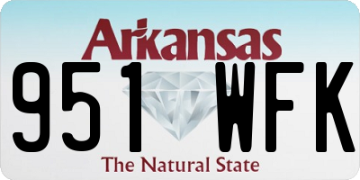 AR license plate 951WFK