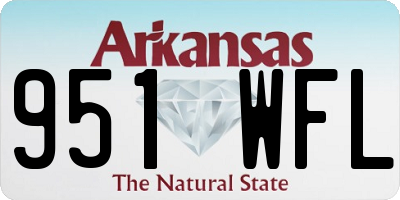 AR license plate 951WFL