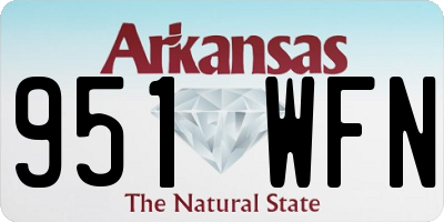 AR license plate 951WFN