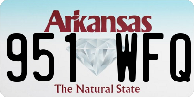 AR license plate 951WFQ