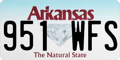 AR license plate 951WFS
