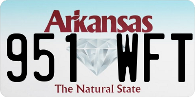AR license plate 951WFT