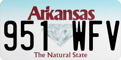 AR license plate 951WFV