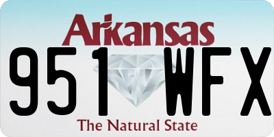 AR license plate 951WFX