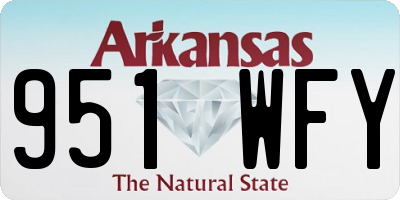 AR license plate 951WFY