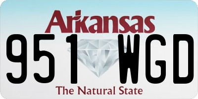 AR license plate 951WGD