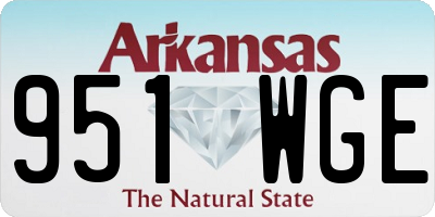 AR license plate 951WGE