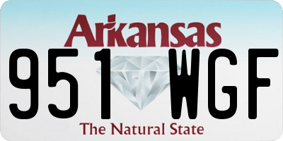 AR license plate 951WGF