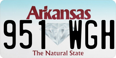 AR license plate 951WGH