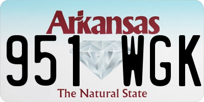 AR license plate 951WGK