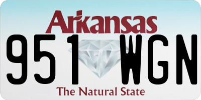 AR license plate 951WGN