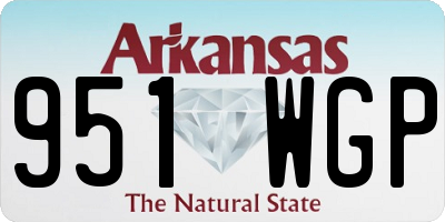 AR license plate 951WGP