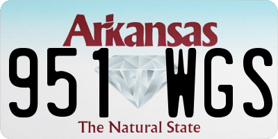 AR license plate 951WGS