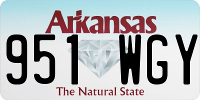 AR license plate 951WGY