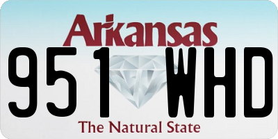 AR license plate 951WHD