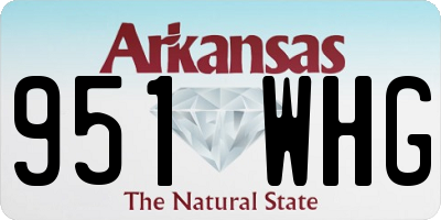AR license plate 951WHG