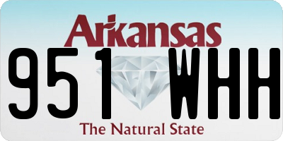AR license plate 951WHH