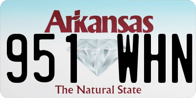 AR license plate 951WHN