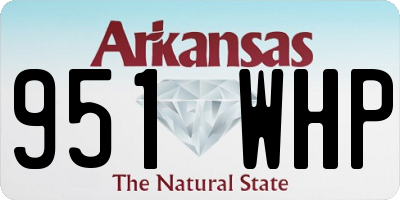 AR license plate 951WHP