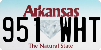 AR license plate 951WHT