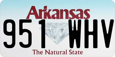 AR license plate 951WHV