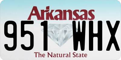 AR license plate 951WHX