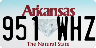 AR license plate 951WHZ