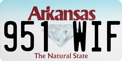 AR license plate 951WIF