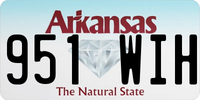 AR license plate 951WIH