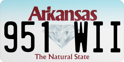 AR license plate 951WII