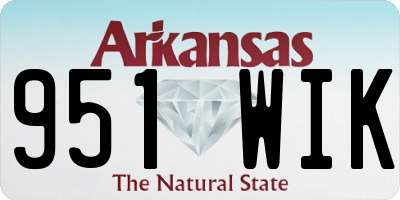 AR license plate 951WIK