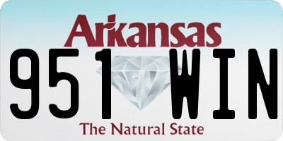 AR license plate 951WIN