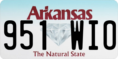 AR license plate 951WIO