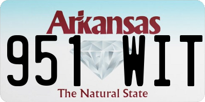 AR license plate 951WIT