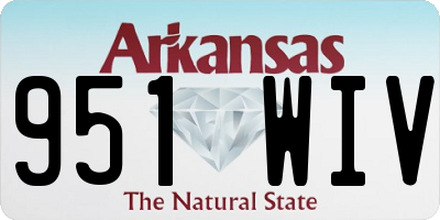 AR license plate 951WIV